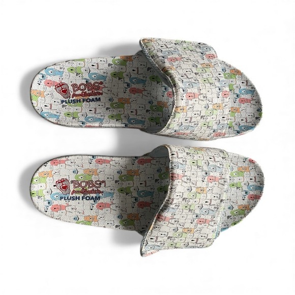 Skechers Bobs for Dogs Sandals Slide Women 10 EU 40 Multicolor Flat Beach Pool - Picture 2 of 8